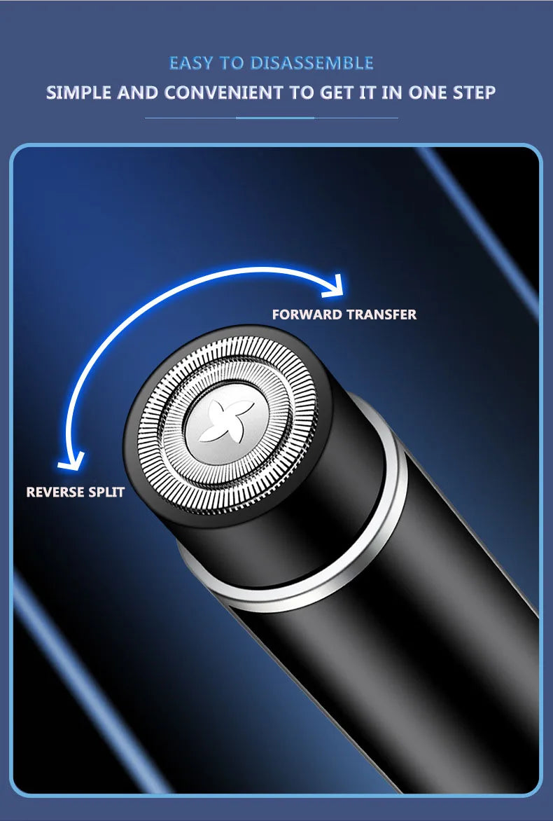 Mini Electric Shaver for Men Portable Electric Razor Beard Knife USB Charging Men's Shavers Face Body Razor