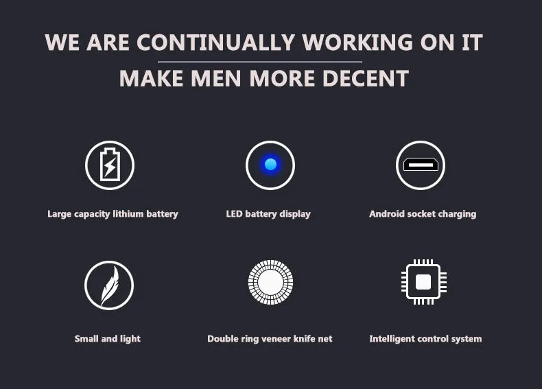 Mini Electric Shaver for Men Portable Electric Razor Beard Knife USB Charging Men's Shavers Face Body Razor