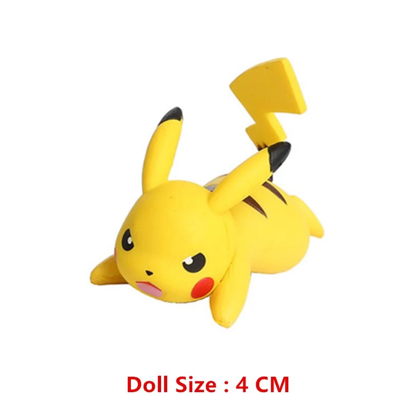 Pokemon 4-13Cm New Cartoons Movie Anime Figure Pikachu Mewtwo Charmander Blastoise Gurado Pet Action Model Toy Gifts