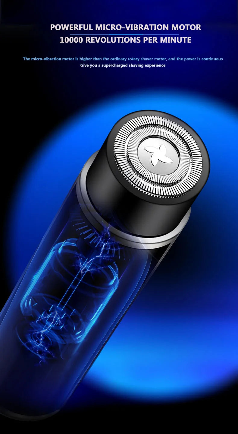 Mini Electric Shaver for Men Portable Electric Razor Beard Knife USB Charging Men's Shavers Face Body Razor