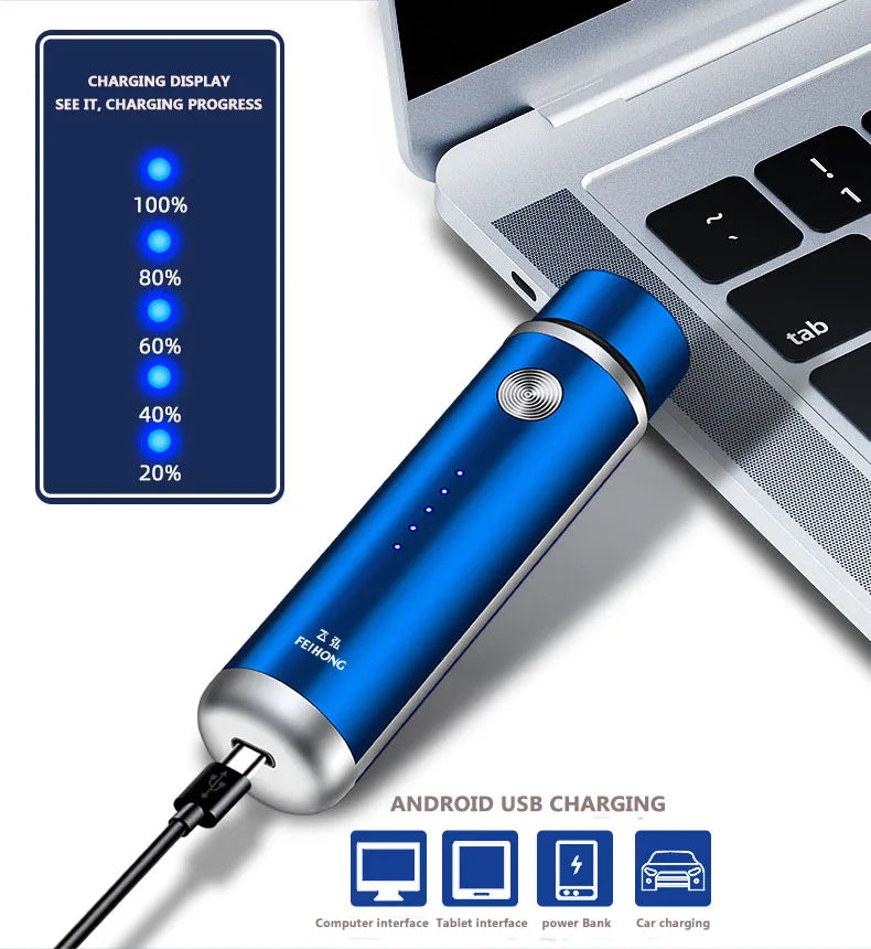 Mini Electric Shaver for Men Portable Electric Razor Beard Knife USB Charging Men's Shavers Face Body Razor