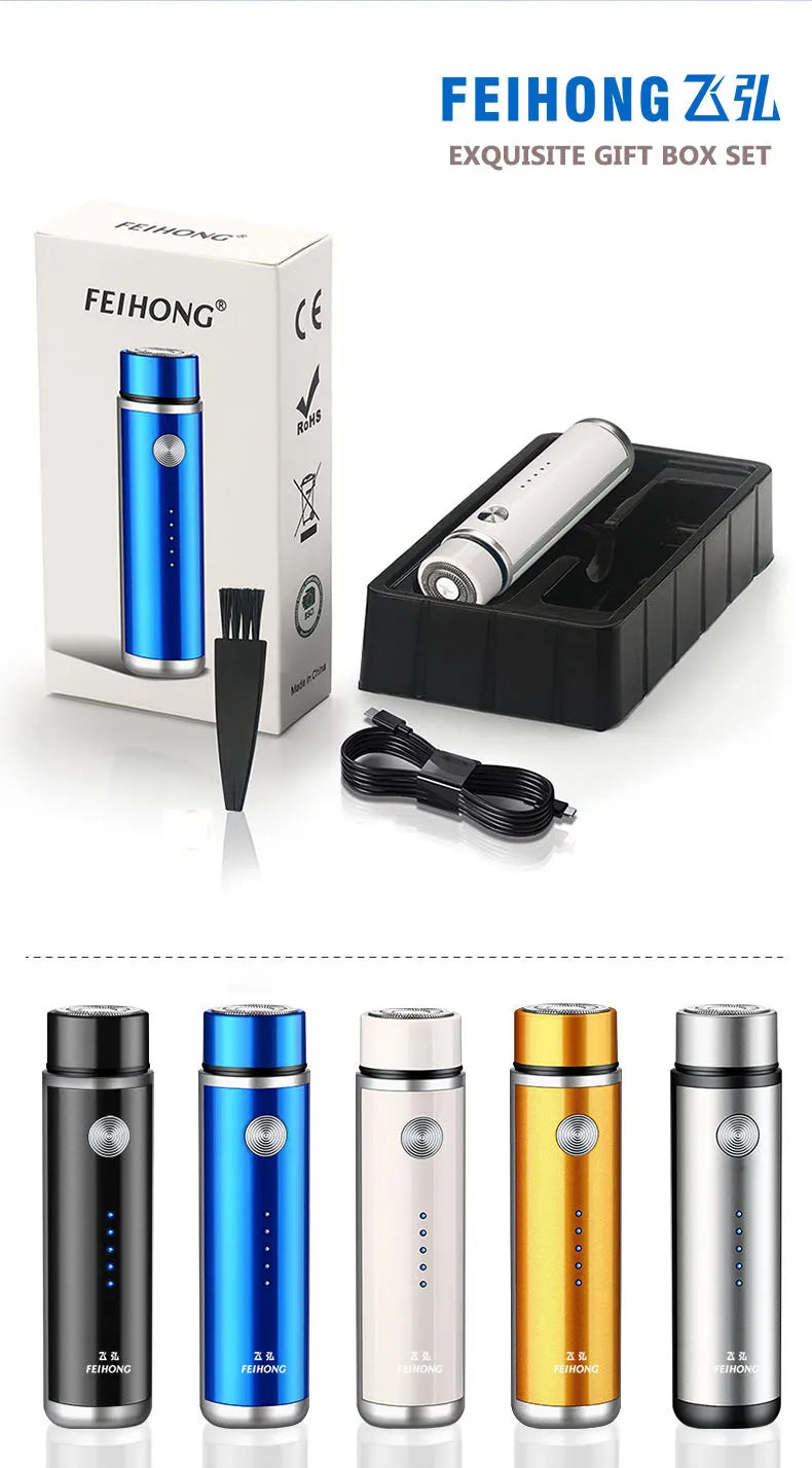 Mini Electric Shaver for Men Portable Electric Razor Beard Knife USB Charging Men's Shavers Face Body Razor