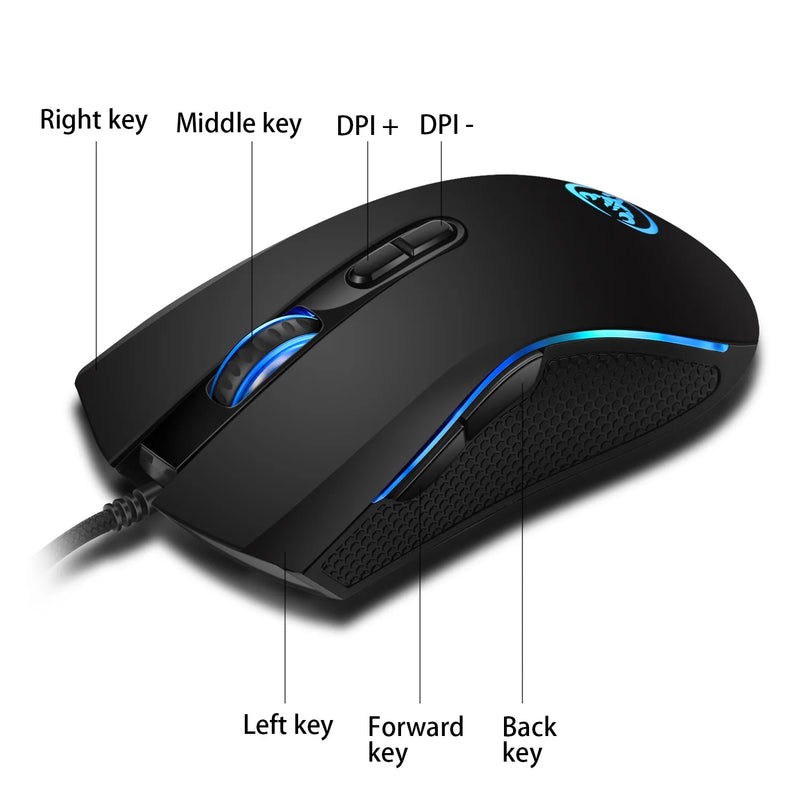 Mouse Gamer Profissional Óptico de Alta Qualidade