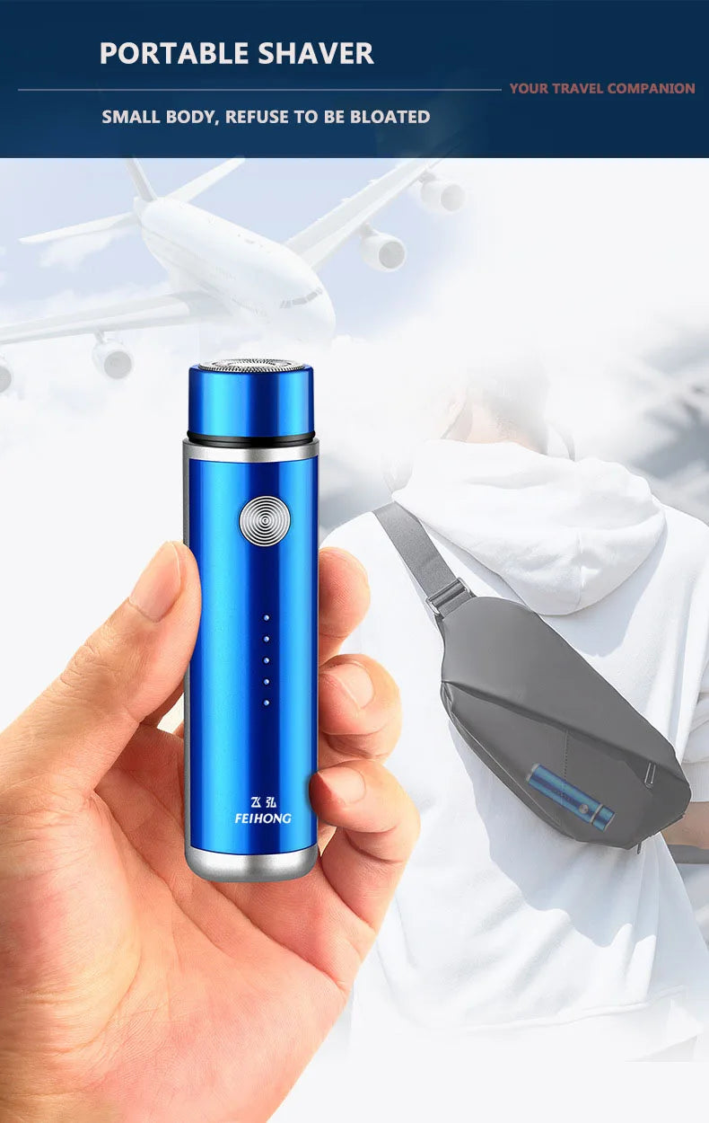 Mini Electric Shaver for Men Portable Electric Razor Beard Knife USB Charging Men's Shavers Face Body Razor