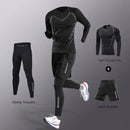 3-7Pcs Men's Ice Fiber Quick-Dry Running Fitness Full Set/Suit Tracksuit For Marathon, Training Cycling，Jogging,Gym， sweatpants