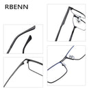 RBENN 2022 New Men Blue Light Blocking Reading Glasses Metal Frame Prescription Eyeglasses Anti Blue Rays Computer Reader +1.75