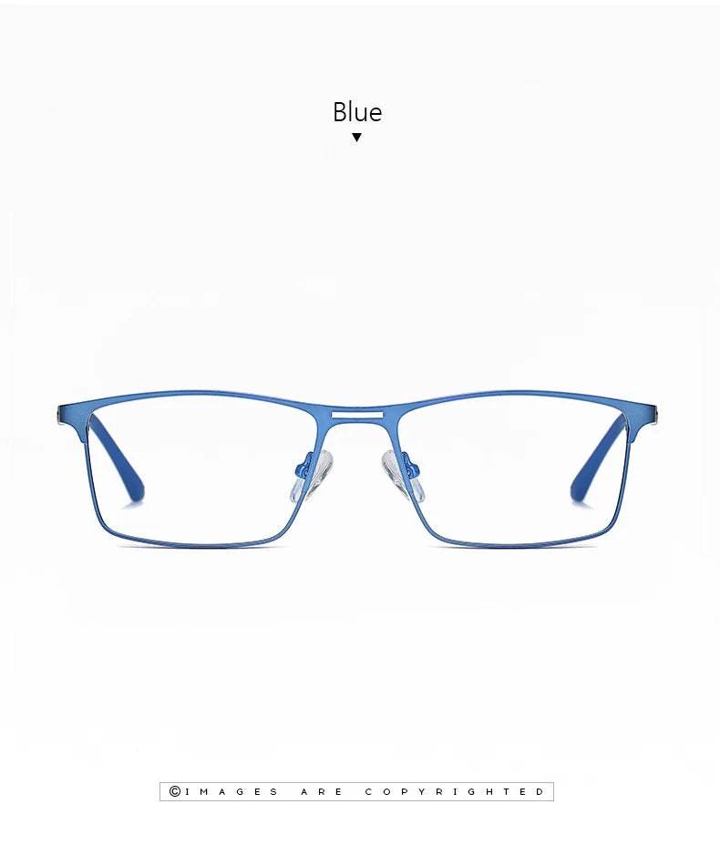 RBENN 2022 New Men Blue Light Blocking Reading Glasses Metal Frame Prescription Eyeglasses Anti Blue Rays Computer Reader +1.75