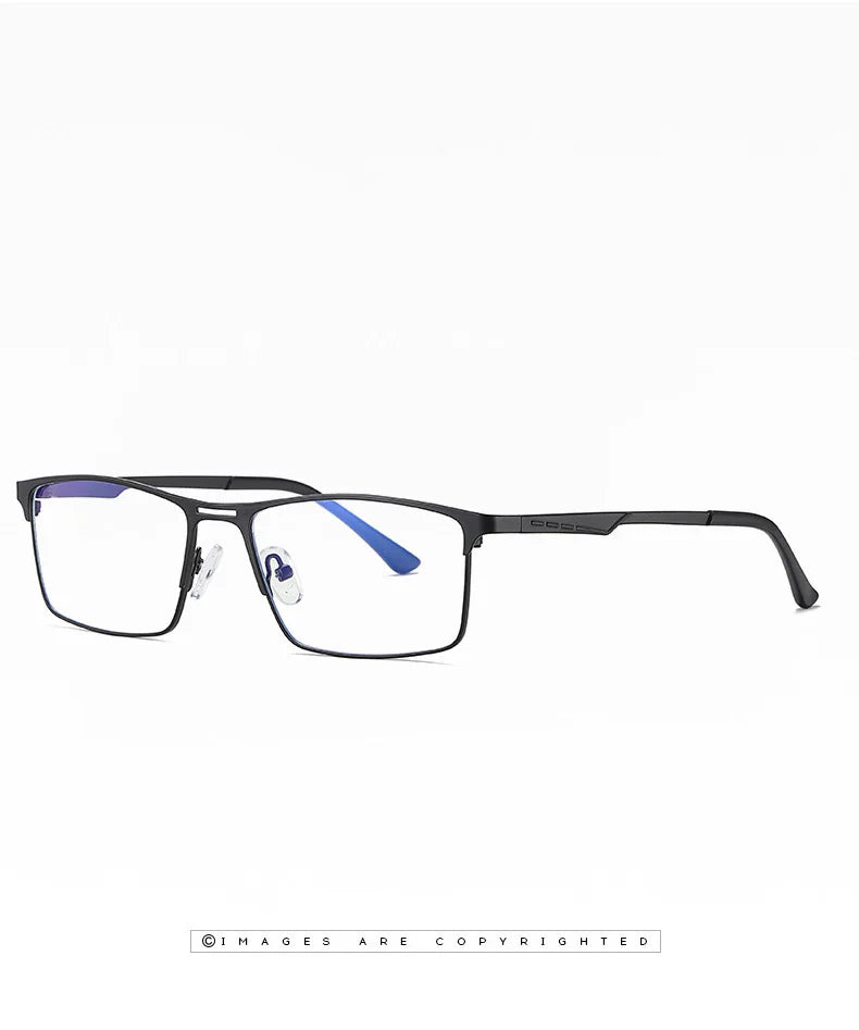 RBENN 2022 New Men Blue Light Blocking Reading Glasses Metal Frame Prescription Eyeglasses Anti Blue Rays Computer Reader +1.75
