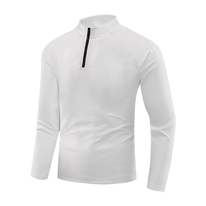 Running Long Sleeve T-shirt Reflective Men Sportswear Breathable Black Coat Gym Jogging Male Gym Fitness Spring Autumn Clothing