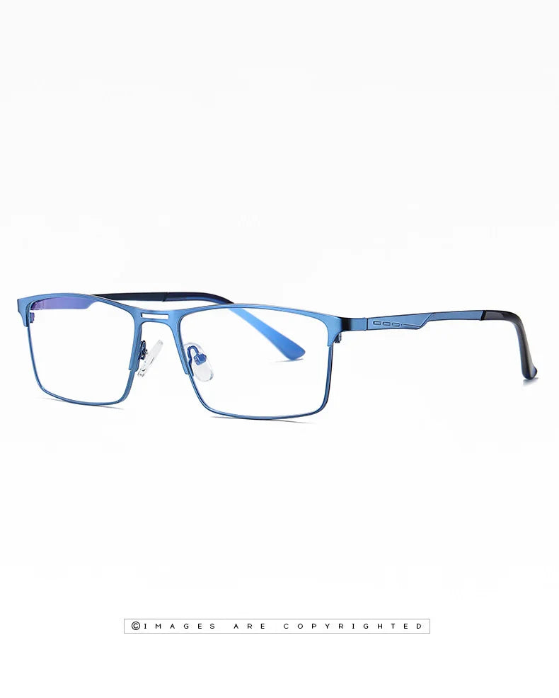 RBENN 2022 New Men Blue Light Blocking Reading Glasses Metal Frame Prescription Eyeglasses Anti Blue Rays Computer Reader +1.75