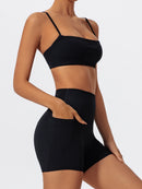 Conjunto de treino feminino Ctenkevet de duas peças para academia