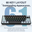K61 Wired Portable Mechanical Keyboard, Phantom RGB Colorful, Gaming-grade Response, Ergonomic Design, Gaming Office Usable