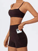 Conjunto de treino feminino Ctenkevet de duas peças para academia