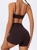 Conjunto de treino feminino Ctenkevet de duas peças para academia