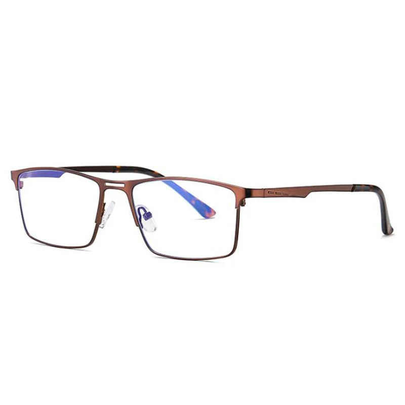 RBENN 2022 New Men Blue Light Blocking Reading Glasses Metal Frame Prescription Eyeglasses Anti Blue Rays Computer Reader +1.75