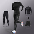 3-7Pcs Men's Ice Fiber Quick-Dry Running Fitness Full Set/Suit Tracksuit For Marathon, Training Cycling，Jogging,Gym， sweatpants
