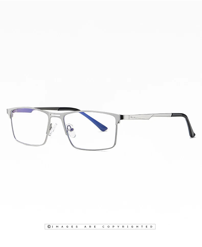 RBENN 2022 New Men Blue Light Blocking Reading Glasses Metal Frame Prescription Eyeglasses Anti Blue Rays Computer Reader +1.75