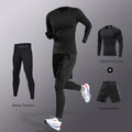 3-7Pcs Men's Ice Fiber Quick-Dry Running Fitness Full Set/Suit Tracksuit For Marathon, Training Cycling，Jogging,Gym， sweatpants