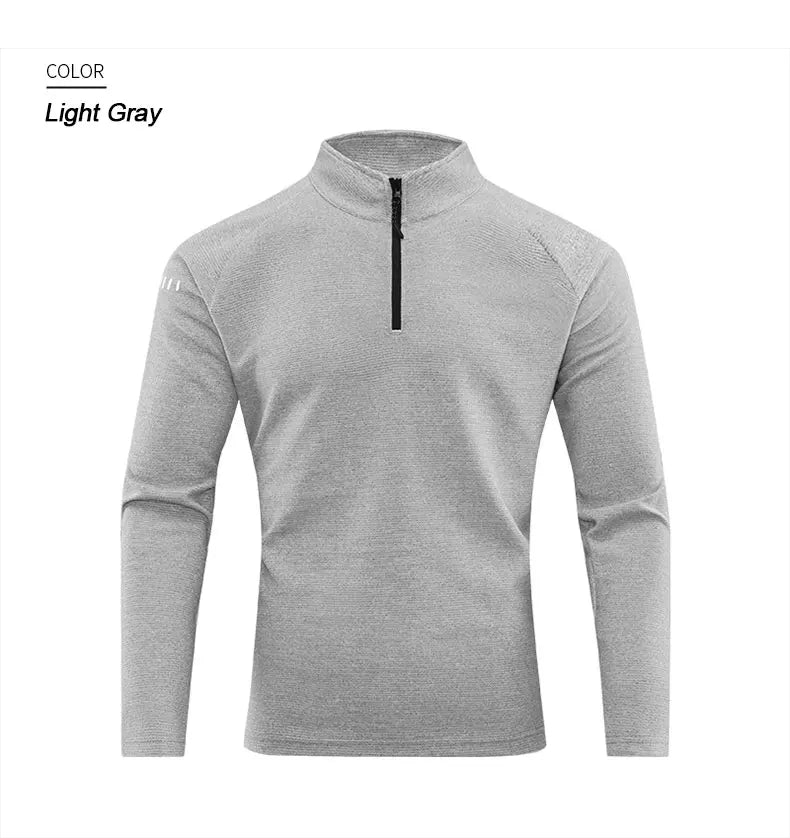Running Long Sleeve T-shirt Reflective Men Sportswear Breathable Black Coat Gym Jogging Male Gym Fitness Spring Autumn Clothing