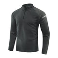 Running Long Sleeve T-shirt Reflective Men Sportswear Breathable Black Coat Gym Jogging Male Gym Fitness Spring Autumn Clothing