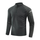 Running Long Sleeve T-shirt Reflective Men Sportswear Breathable Black Coat Gym Jogging Male Gym Fitness Spring Autumn Clothing