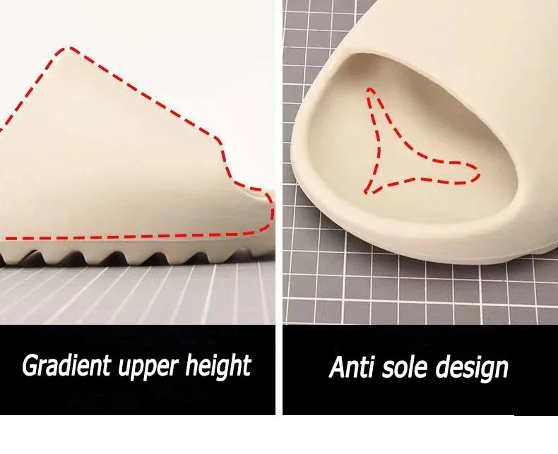 Chinelo de casa em EVA antiderrapante, com plataforma grossa e macia, para homens e mulheres, ideal para uso interno e externo no banheiro.