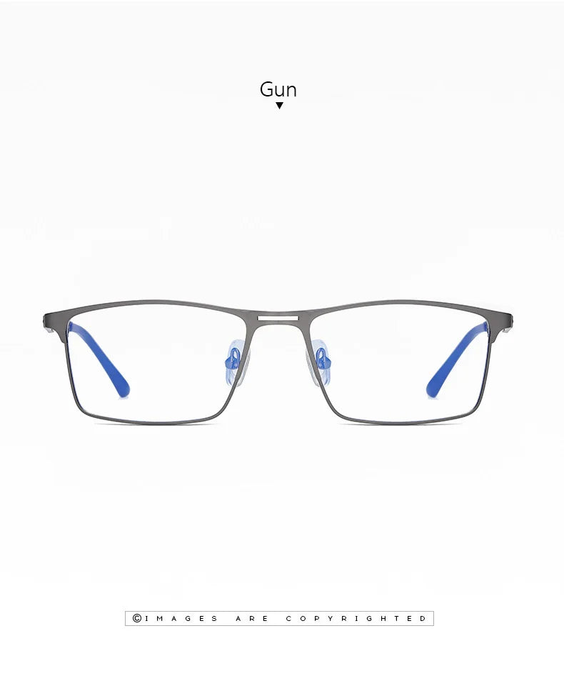 RBENN 2022 New Men Blue Light Blocking Reading Glasses Metal Frame Prescription Eyeglasses Anti Blue Rays Computer Reader +1.75