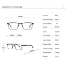 RBENN 2022 New Men Blue Light Blocking Reading Glasses Metal Frame Prescription Eyeglasses Anti Blue Rays Computer Reader +1.75