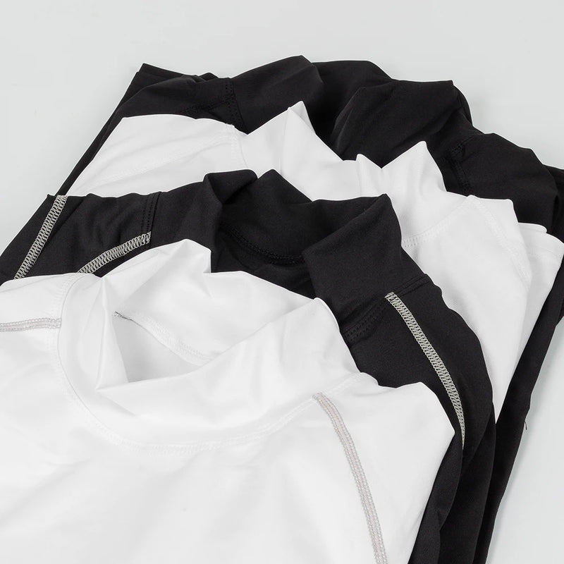 Camiseta de compressão masculina para treino