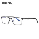 RBENN 2022 New Men Blue Light Blocking Reading Glasses Metal Frame Prescription Eyeglasses Anti Blue Rays Computer Reader +1.75