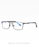 RBENN 2022 New Men Blue Light Blocking Reading Glasses Metal Frame Prescription Eyeglasses Anti Blue Rays Computer Reader +1.75